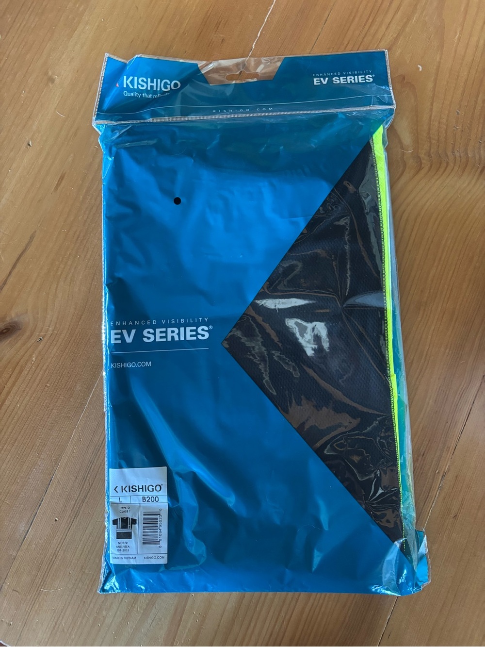 Kishigo EV Series High-Visibility Safety Vest - Black & Neon Yellow Men’s Large